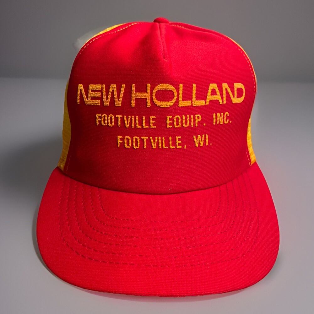 Rare Vintage New Holland Pitts Equip. Co. Inc Rolla Mo Trucker Mesh Hat Cap 80s